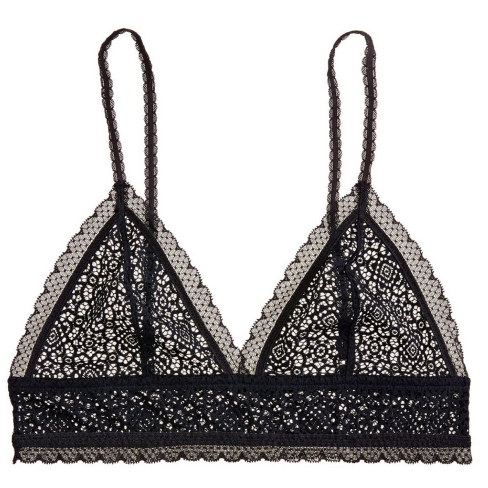 J. Crew Allover Lace Pullover Longline Bralette
